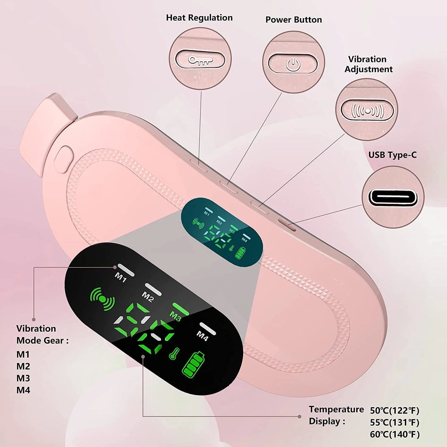 Menstrual Period Heating Pad for Cramps Massage
