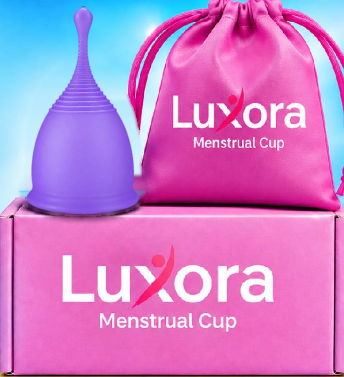 Luxora Long Tail Menstrual Cup